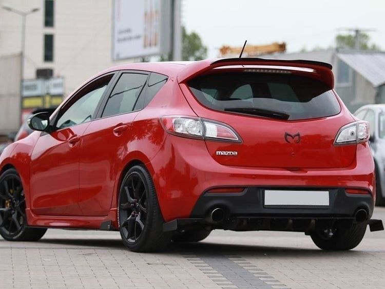 Racing Rear Side Splitters Mazda 3 MK2 MPS 2009-2013 - Wayside Performance 