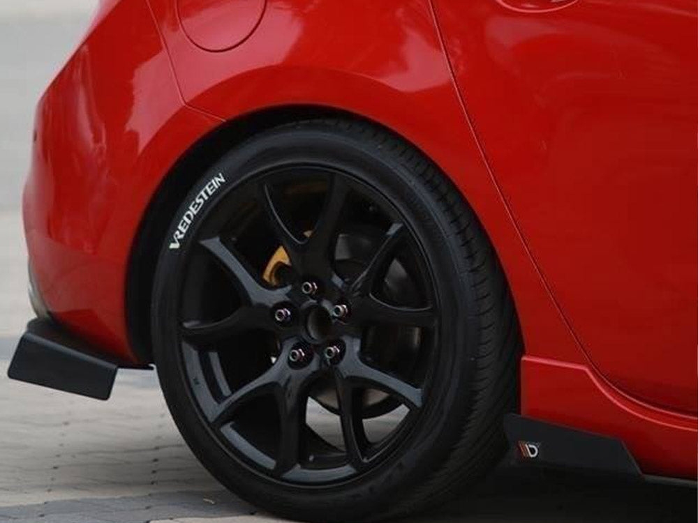 Racing Rear Side Splitters Mazda 3 MK2 MPS 2009-2013 - Wayside Performance 