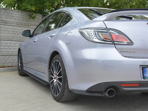 Rear Side Splitters  Mazda 6 MK2 Sport Hatch (Gh-series) Pre-facelift (2008-2010) - Wayside Performance 