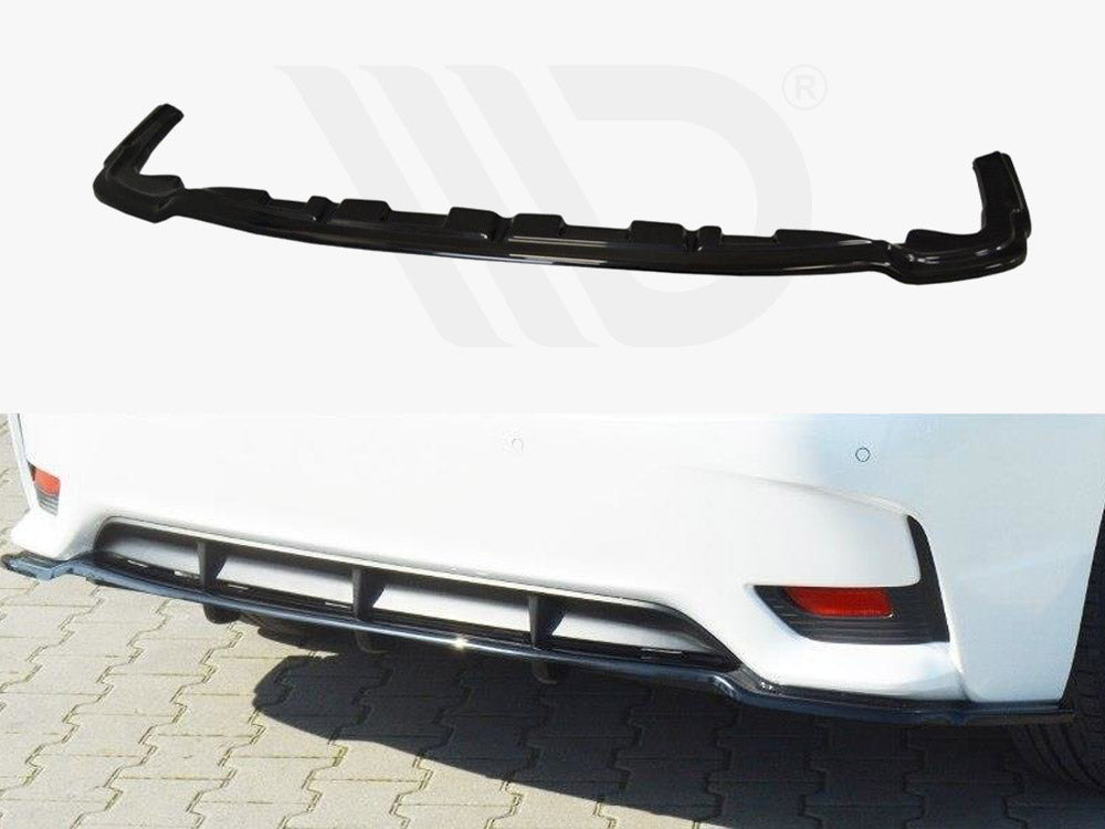 Central Rear Splitter (Vertical Bars) Lexus CT Mk1 Facelift - Wayside Performance 