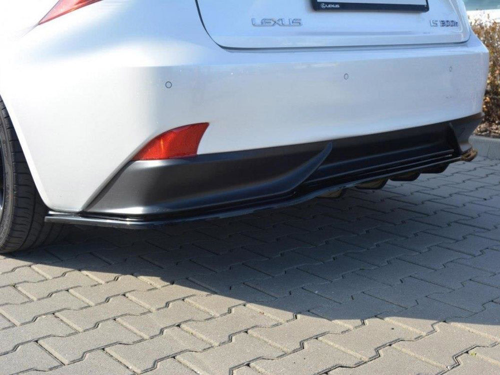 Central Rear Splitter (Vertical Bars) Lexus IS 300H Mk3 - Wayside Performance 