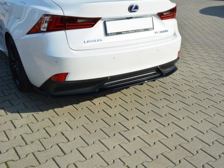 Central Rear Splitter (Vertical Bars) Lexus IS 300H Mk3 - Wayside Performance 