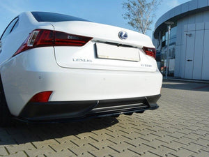 Central Rear Splitter (Vertical Bars) Lexus IS 300H Mk3 - Wayside Performance 