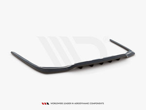 Central Rear Splitter (W/ Vertical Bars) Lexus LS MK4 Facelift (2012-2017) - Wayside Performance 