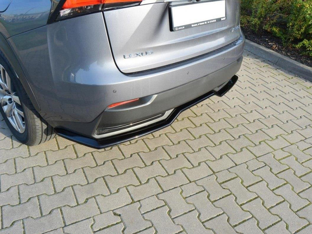 Central Rear Splitter Lexus NX MK1 H (Without Vertical Bars) (2014-2017) - Wayside Performance 