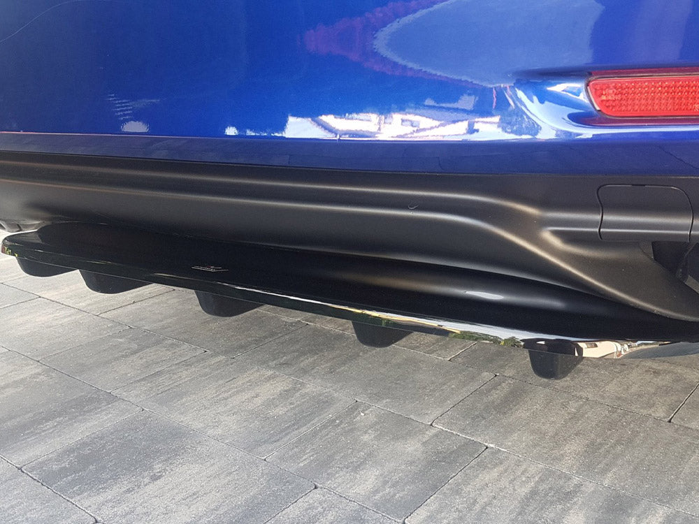 Central Rear Splitter (With Vertical Bars) Lexus RC (2014-UP) - Wayside Performance 