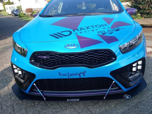 Front Racing Splitter KIA Cee'd GT MK2 (2013-2018) - Wayside Performance 