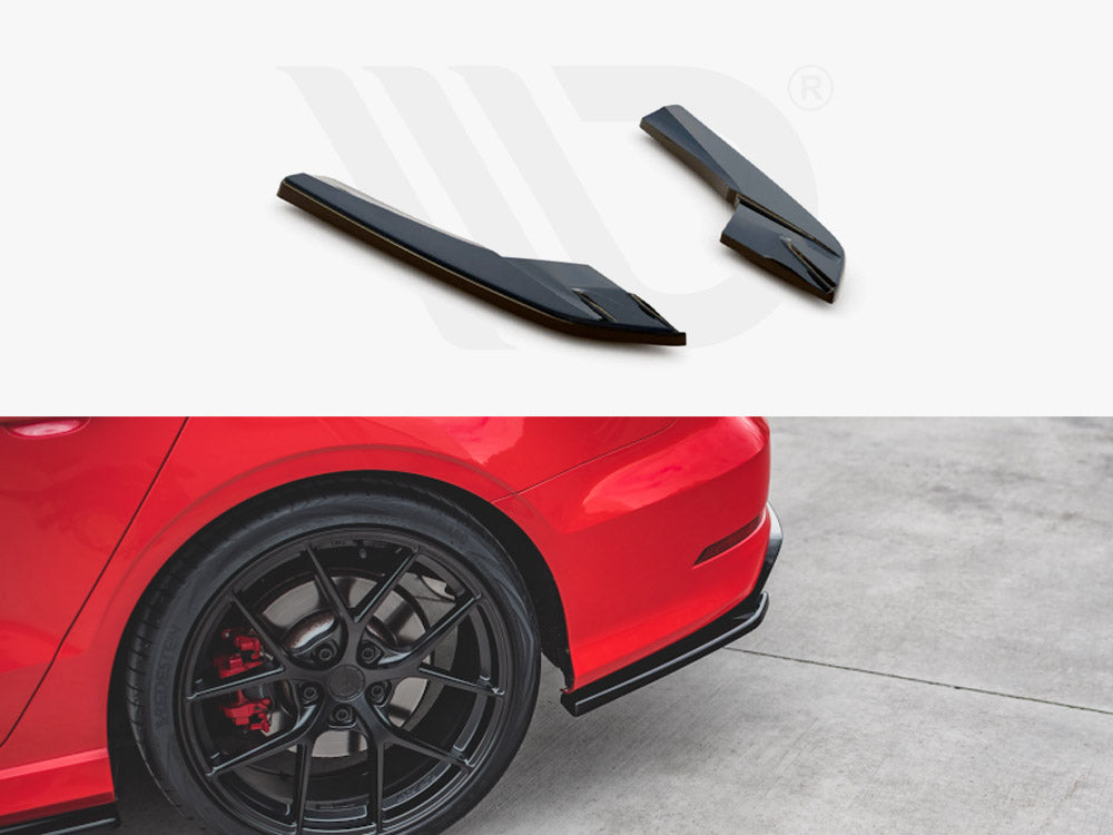 Maxton Design Rear Side Splitters Audi S3 Sedan 8v (2013-2016) - Wayside Performance 