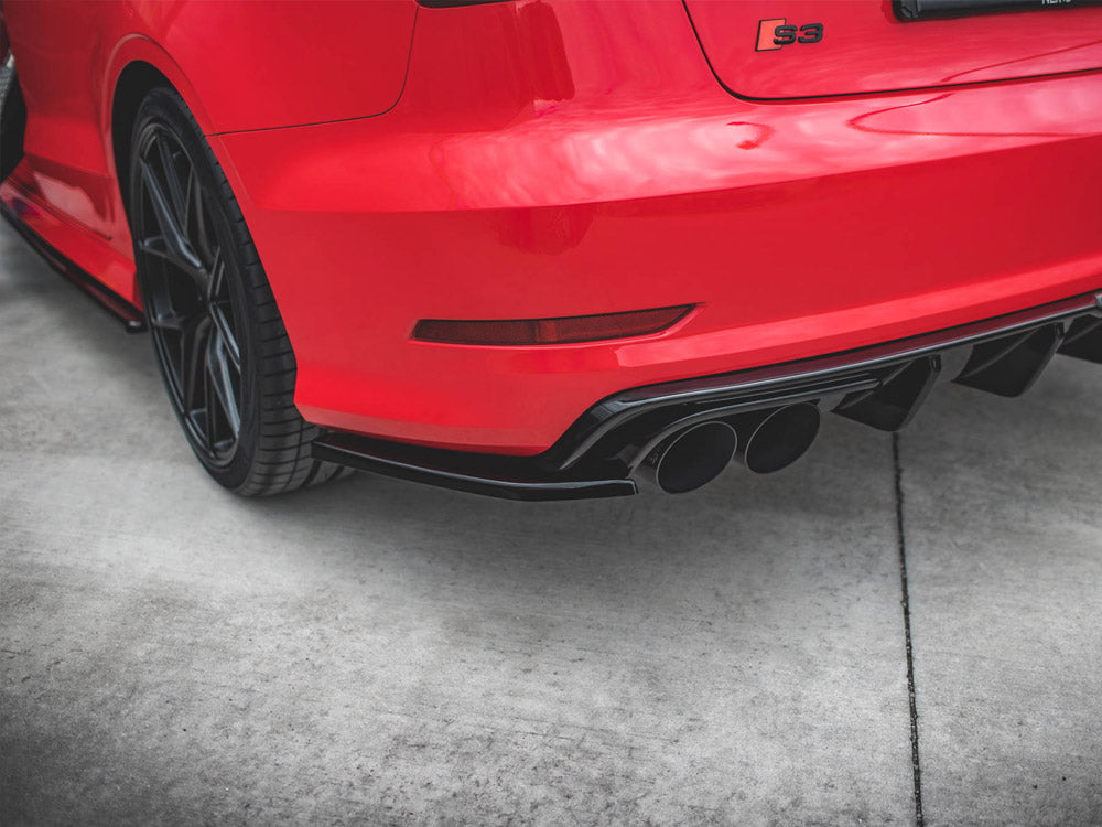 Maxton Design Rear Side Splitters Audi S3 Sedan 8v (2013-2016) - Wayside Performance 