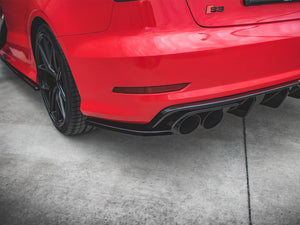 Maxton Design Rear Side Splitters Audi S3 Sedan 8v (2013-2016) - Wayside Performance 