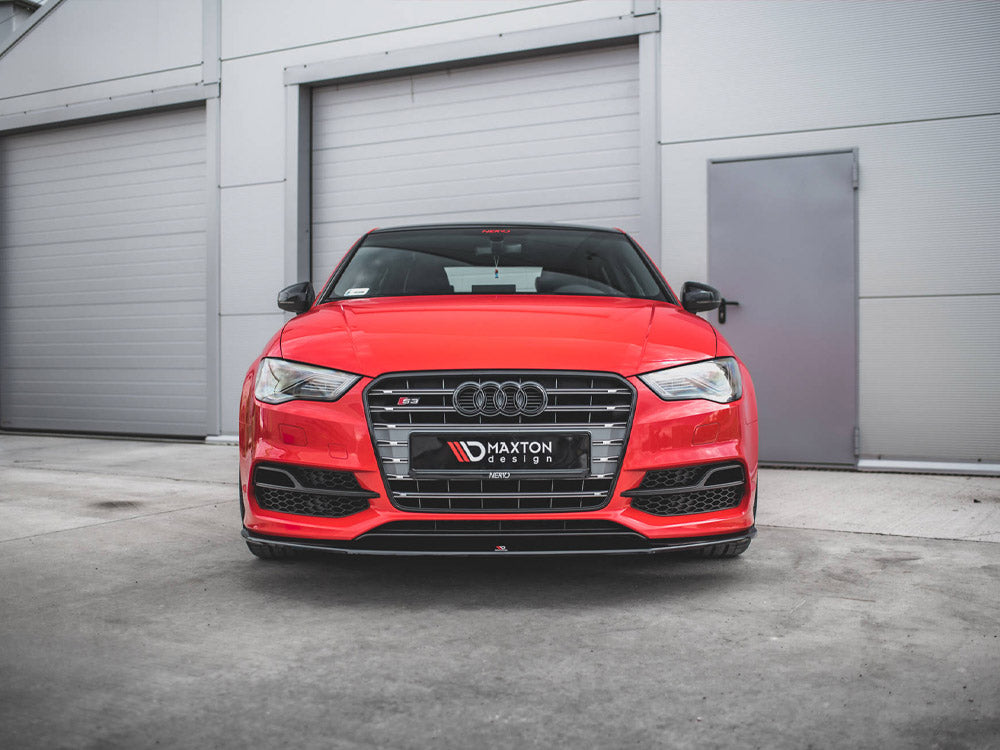 Maxton Design Front Splitter V.1 Audi S3 / A3 S-line 8v Sedan / Cabrio (2013-2016) - Wayside Performance 