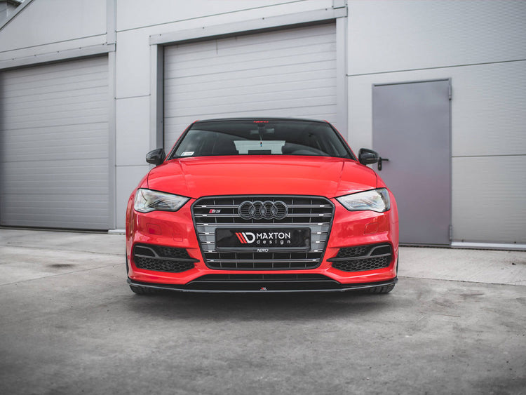 Maxton Design Front Splitter V.1 Audi S3 / A3 S-line 8v Sedan / Cabrio (2013-2016) - Wayside Performance 