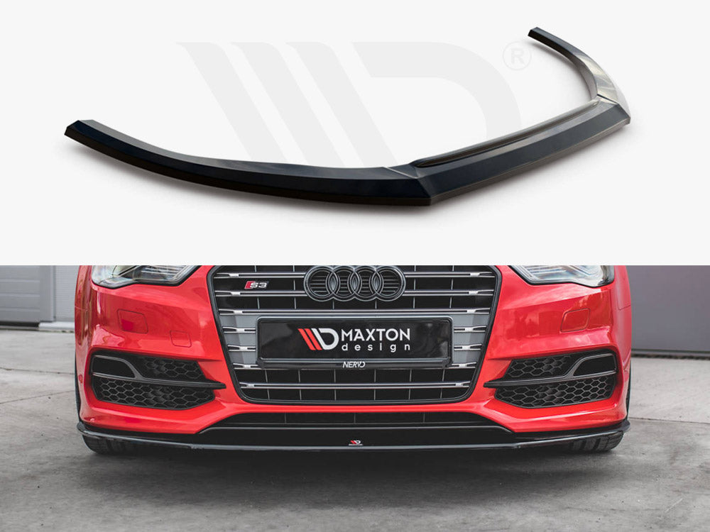 Maxton Design Front Splitter V.1 Audi S3 / A3 S-line 8v Sedan / Cabrio (2013-2016) - Wayside Performance 