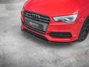 Maxton Design Front Splitter V.1 Audi S3 / A3 S-line 8v Sedan / Cabrio (2013-2016) - Wayside Performance 
