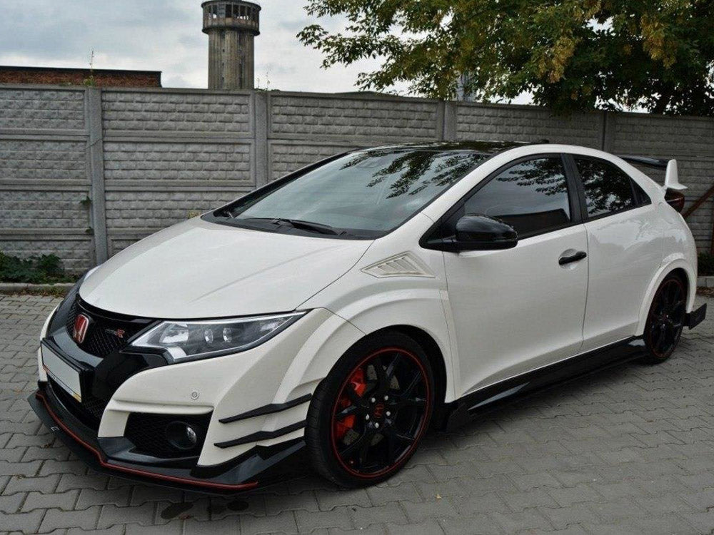 Front Racing Splitter V.1 Honda Civic IX Type R (2015-2017) - Wayside Performance 