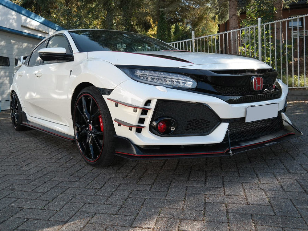 Front Racing Splitter V.1 Honda Civic MK10 Type-r (2017-UP) - Wayside Performance 