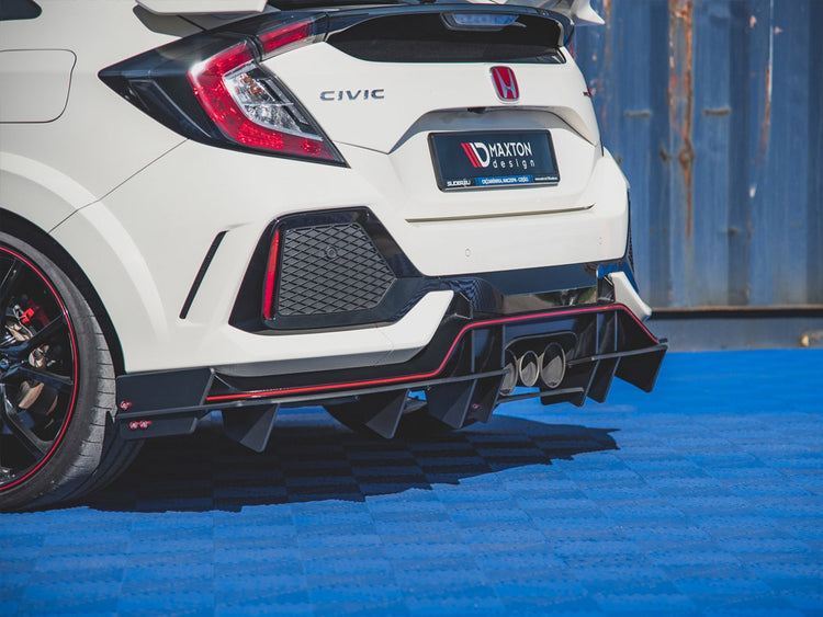 Street PRO Rear Diffuser Honda Civic X Type R - Wayside Performance 