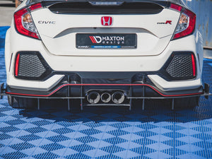Street PRO Rear Diffuser Honda Civic X Type R - Wayside Performance 