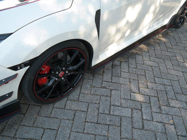 Racing Side Skirts Splitters Honda Civic MK10 Type-r (2017-UP) - Wayside Performance 