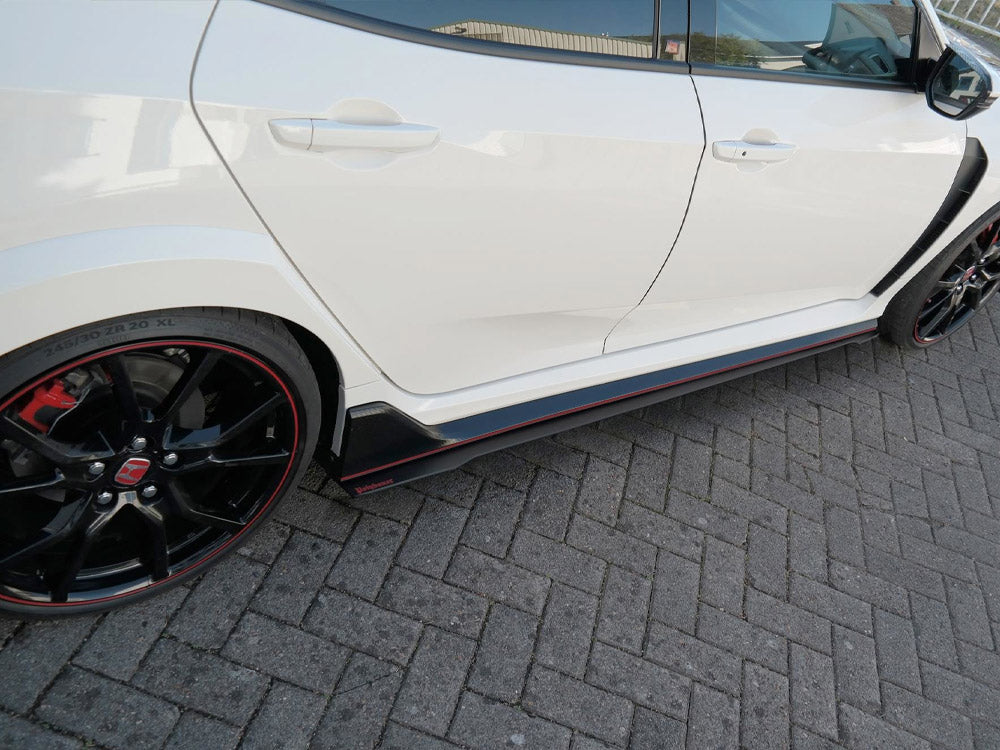 Racing Side Skirts Splitters Honda Civic MK10 Type-r (2017-UP) - Wayside Performance 