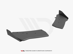 Street PRO Rear Side Splitters (+flaps) VW Golf R MK7 (2013-2016) - Wayside Performance 