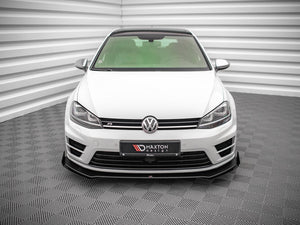 Street PRO Front Splitter V.1 (+flaps) VW Golf R MK7 (2013-2016) - Wayside Performance 