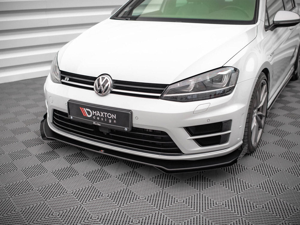 Street PRO Front Splitter V.1 (+flaps) VW Golf R MK7 (2013-2016) - Wayside Performance 