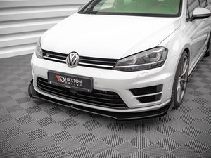 Street PRO Front Splitter V.1 (+flaps) VW Golf R MK7 (2013-2016) - Wayside Performance 