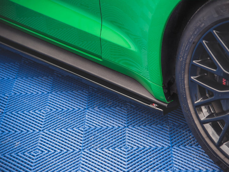 Side Skirts Diffusers + Flaps Ford Mustang GT Mk6 Facelift (2017-) - Wayside Performance 