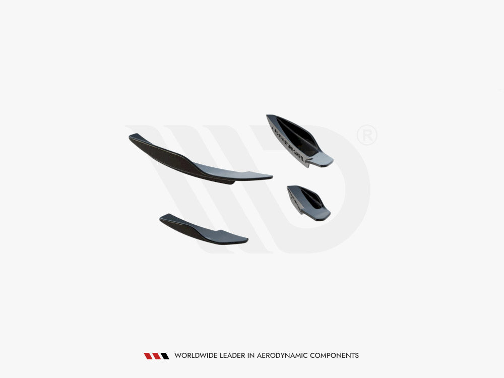 Front Bumper Wings (Canards) V.2 Ford Fiesta Mk8 St / St-line - Wayside Performance 