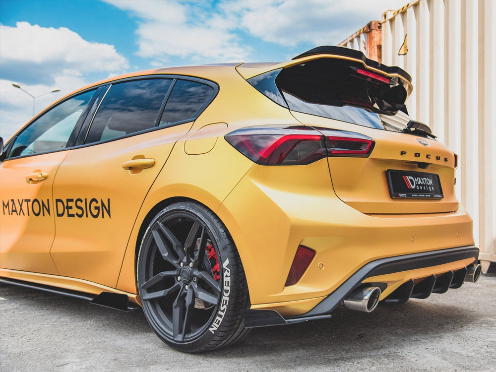 Street PRO Rear Side Splitters (+flaps) Ford Focus ST Mk4 - Wayside Performance 