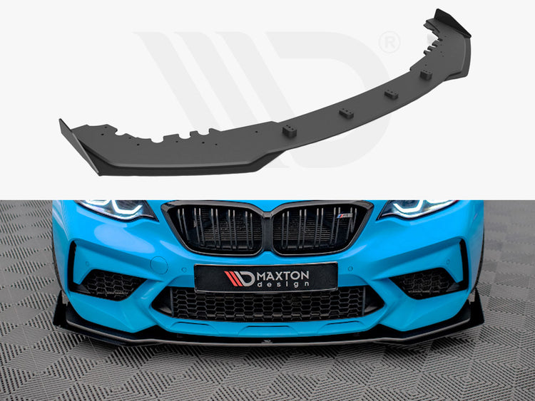 Street PRO Front Splitter V.1 (+flaps) Bmw M2 Competition F87 (2018-2020) - Wayside Performance 