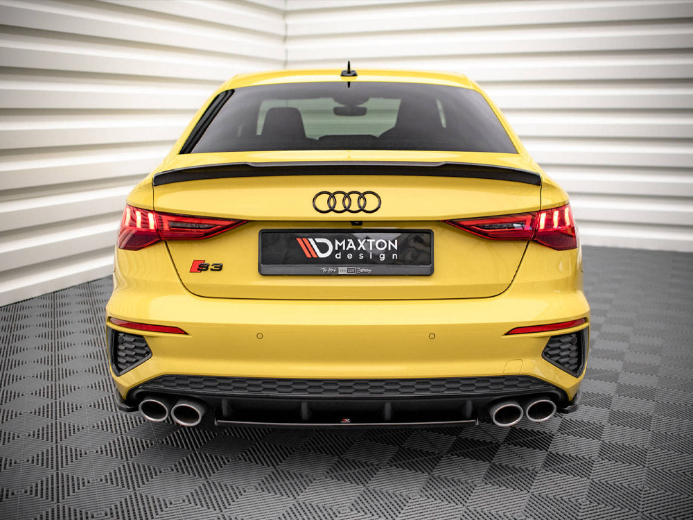 Maxton Design Central Rear Splitter Audi S3 Sedan 8y (2020-) - Wayside Performance 