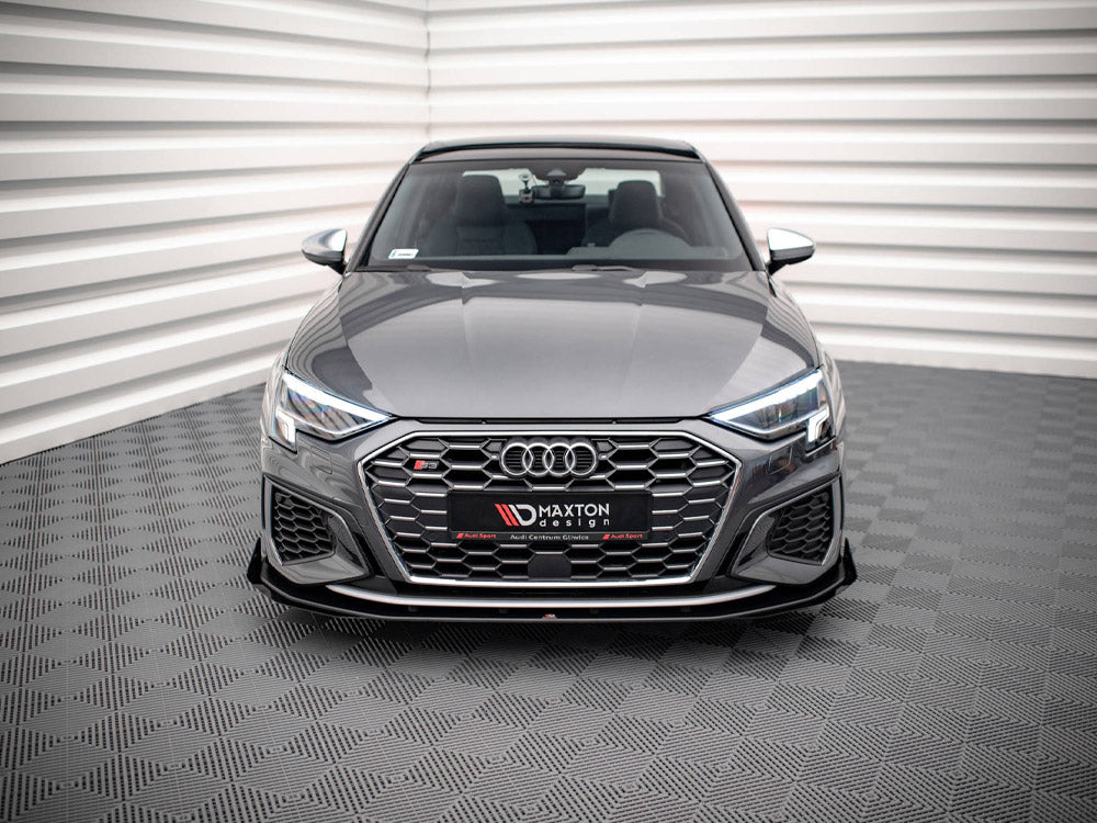 Street PRO Front Splitter V.1 (+flaps) Audi S3 / A3 S-line 8Y (2020-) - Wayside Performance 