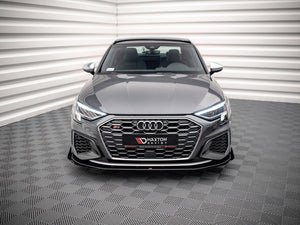 Street PRO Front Splitter V.1 (+flaps) Audi S3 / A3 S-line 8Y (2020-) - Wayside Performance 