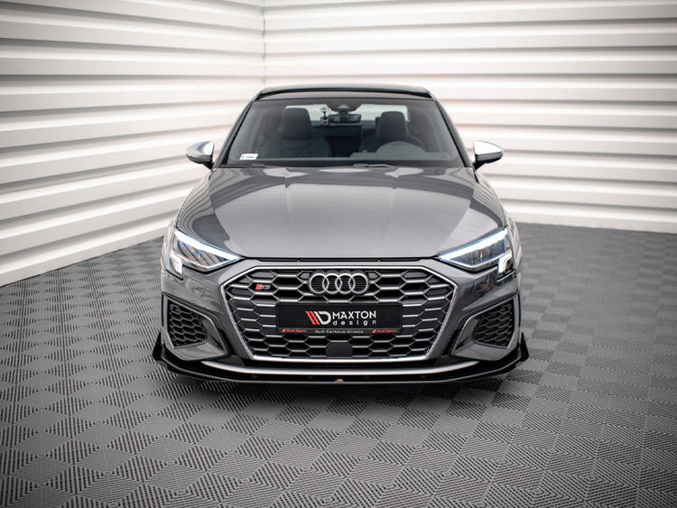 Street PRO Front Splitter V.1 (+flaps) Audi S3 / A3 S-line 8Y (2020-) - Wayside Performance 