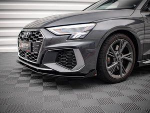 Street PRO Front Splitter V.1 (+flaps) Audi S3 / A3 S-line 8Y (2020-) - Wayside Performance 