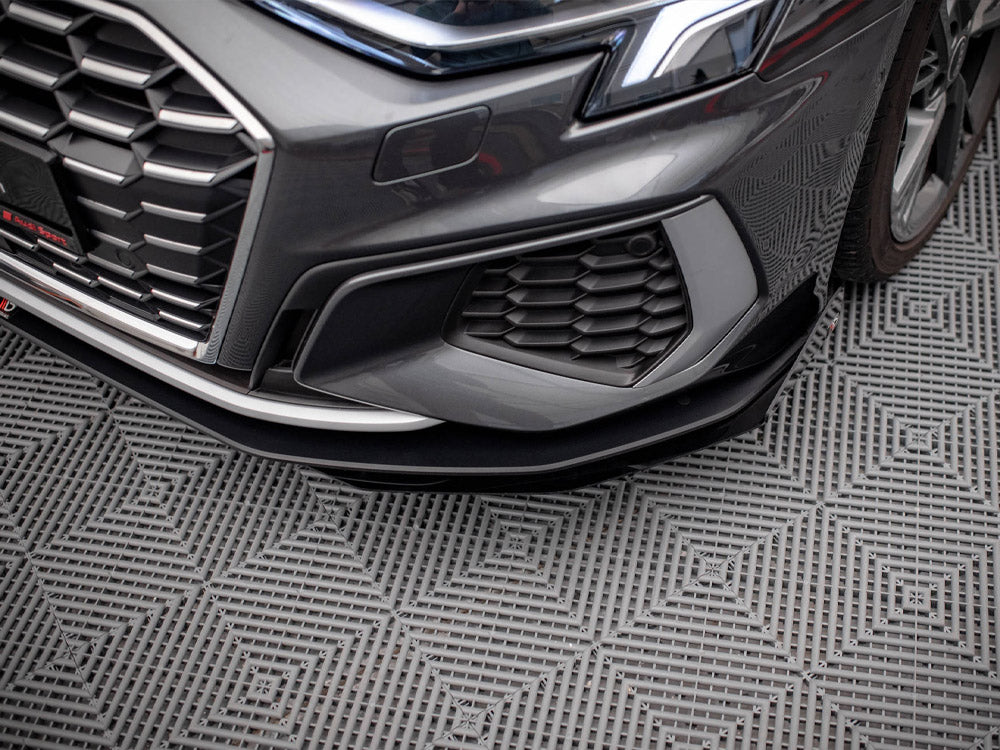Street PRO Front Splitter V.1 (+flaps) Audi S3 / A3 S-line 8Y (2020-) - Wayside Performance 