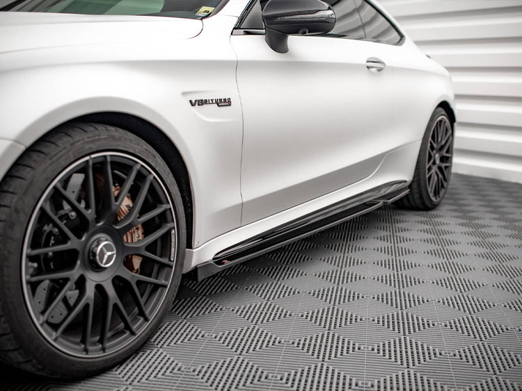 Side Skirts Diffusers V.2 Mercedes-AMG C 63AMG Coupe C205 Facelift - Wayside Performance 