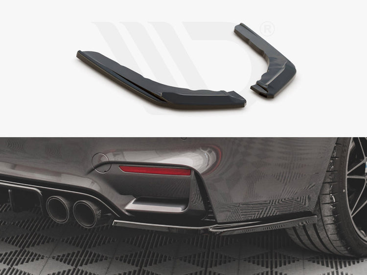 Maxton Design Rear Side Splitters V.3 Bmw M4 F82 - Wayside Performance 