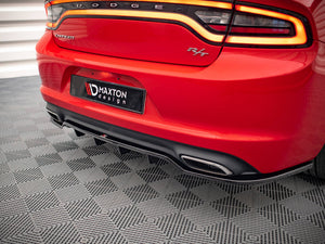 Central Rear Splitter (Vertical Bars) Dodge Charger RT Mk7 Facelift - Wayside Performance 