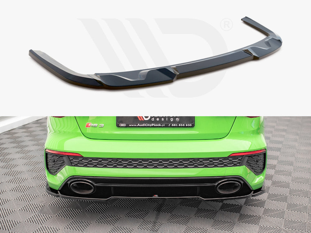 Maxton Design Central Rear Splitter Audi Rs3 Sedan 8y (2020-) - Wayside Performance 