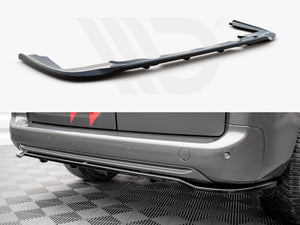 Central Rear Splitter (Vertical Bars) Peugeot Partner Long Mk3 - Wayside Performance 