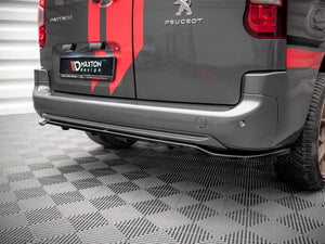Central Rear Splitter (Vertical Bars) Peugeot Partner Long Mk3 - Wayside Performance 