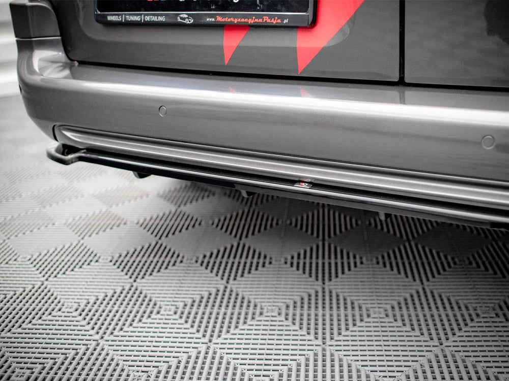 Central Rear Splitter (Vertical Bars) Peugeot Partner Long Mk3 - Wayside Performance 