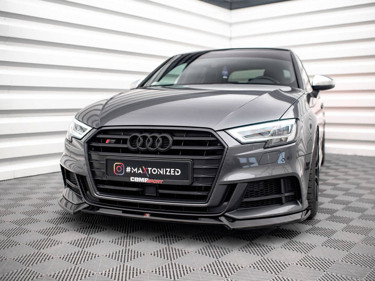 Maxton Design Front Splitter V.3 Audi S3 Sportback 8v Facelift - Wayside Performance 