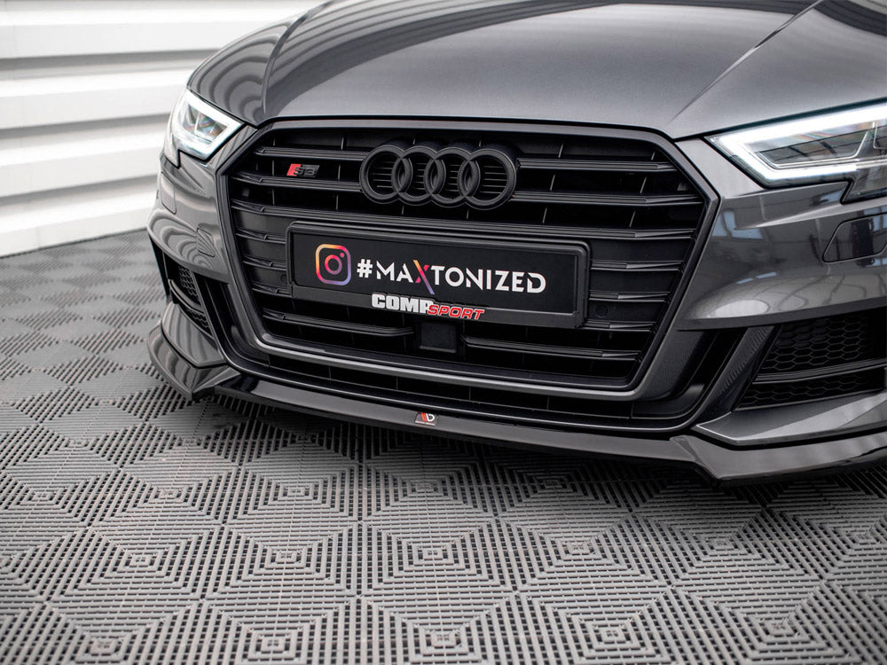 Maxton Design Front Splitter V.3 Audi S3 Sportback 8v Facelift - Wayside Performance 