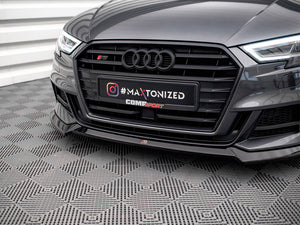 Maxton Design Front Splitter V.3 Audi S3 Sportback 8v Facelift - Wayside Performance 