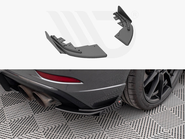 Maxton Design Street Pro Rear Side Splitters (+flaps) Audi S3 Sportback 8v Facelift - Wayside Performance 