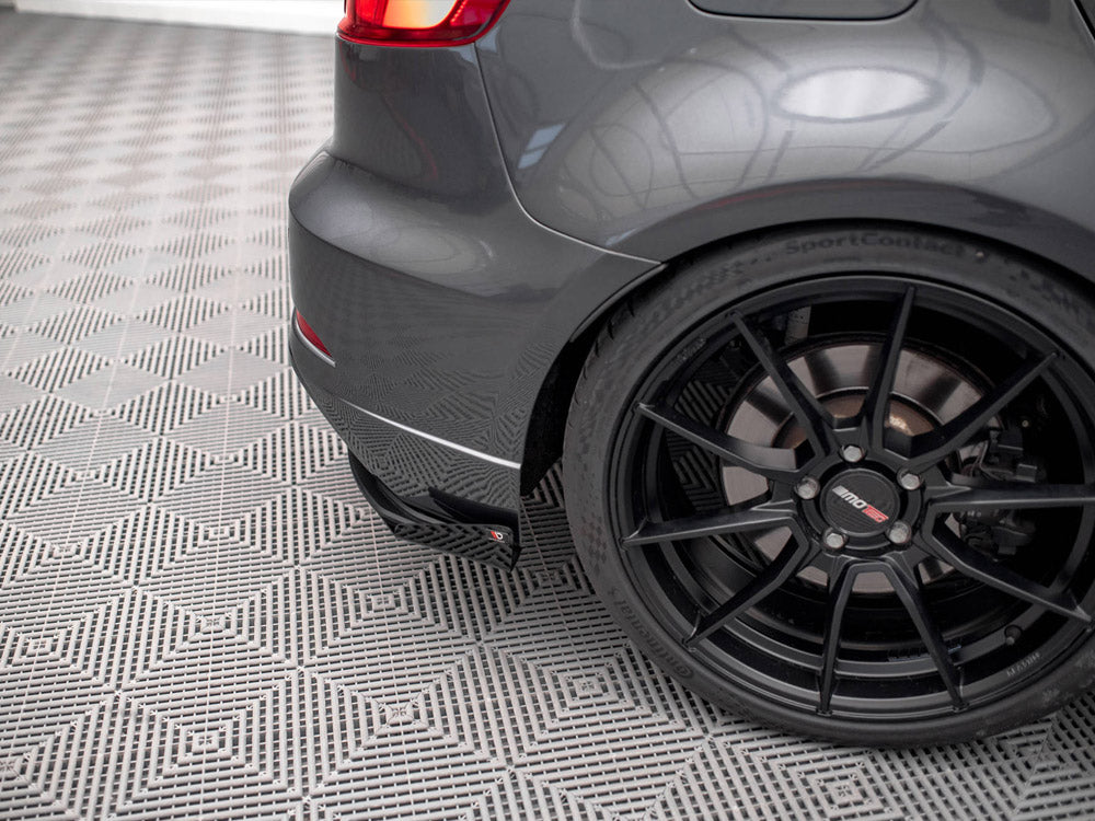 Maxton Design Street Pro Rear Side Splitters (+flaps) Audi S3 Sportback 8v Facelift - Wayside Performance 